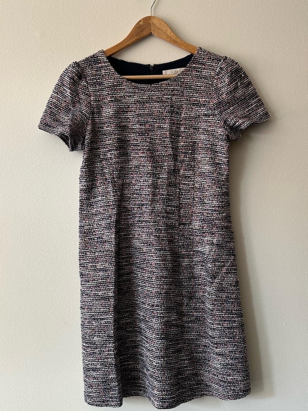Woven Short Sleeve Shift Dress